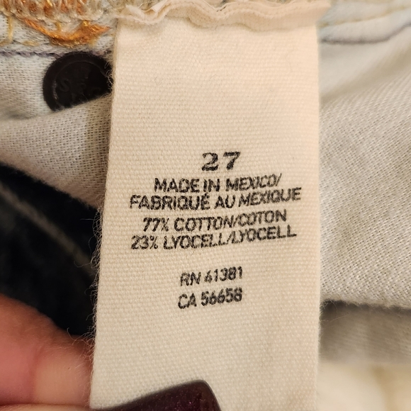 Ralph Lauren denim and supply mini denim skirt distressed size 27 - Picture 4 of 7